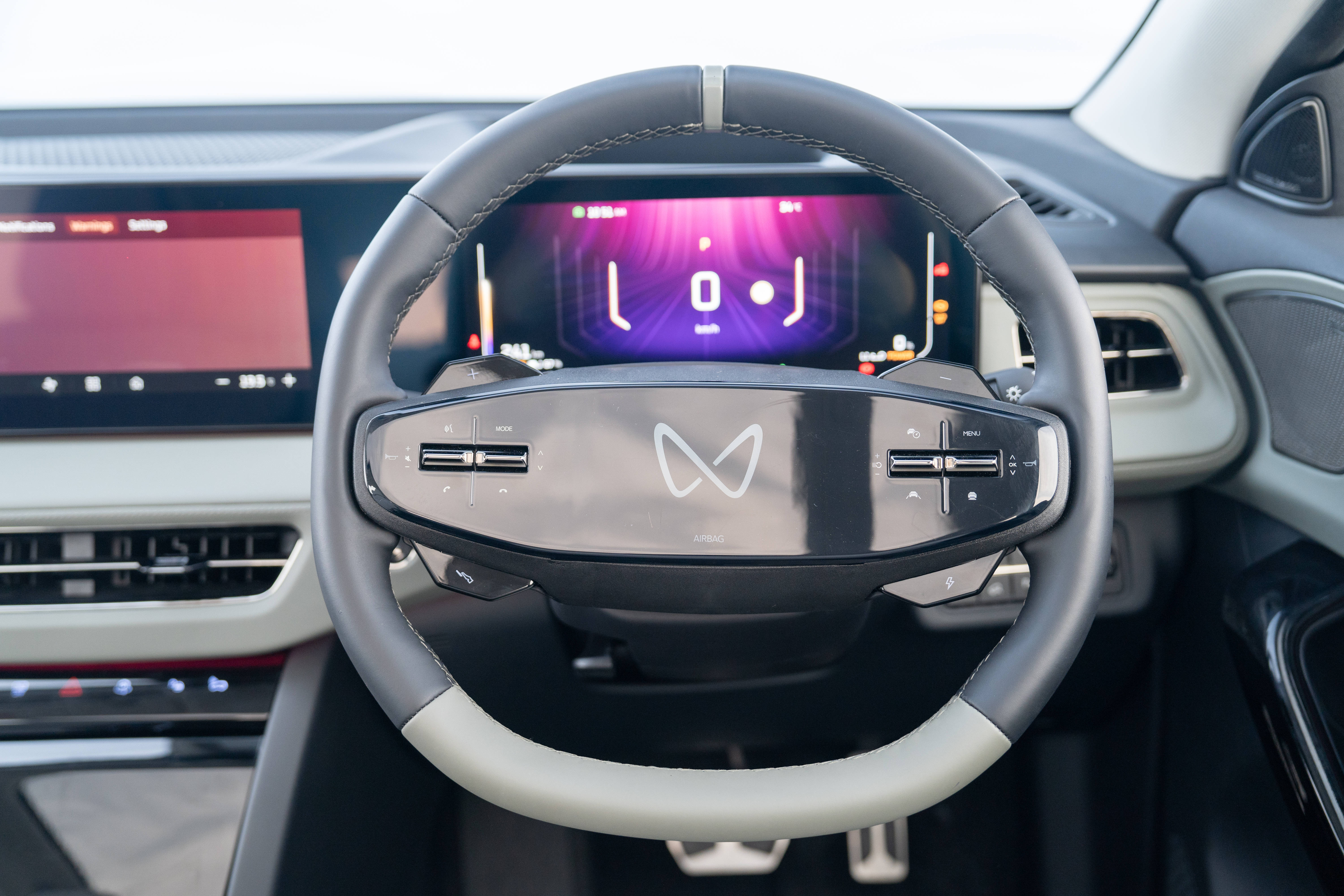 Mahindra XEV 9e steering wheel