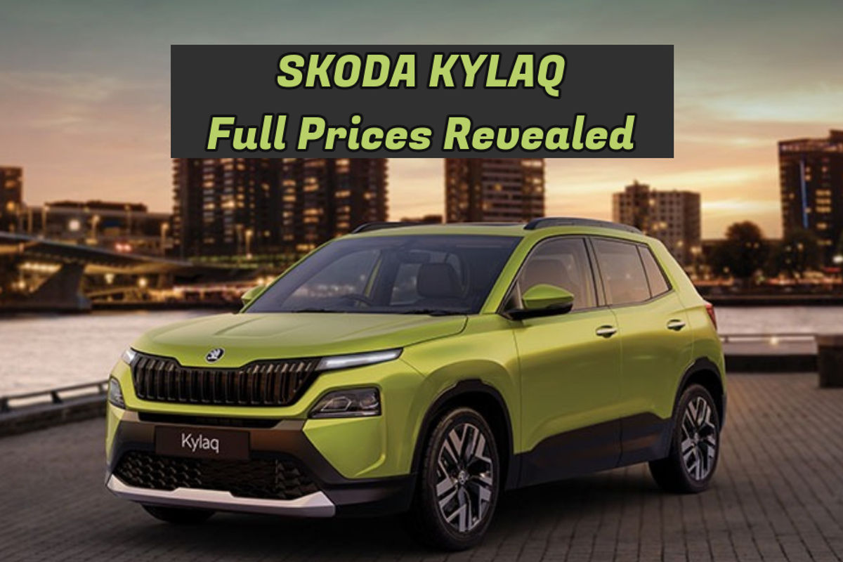 Skoda Kylaq Variant-wise Prices Out