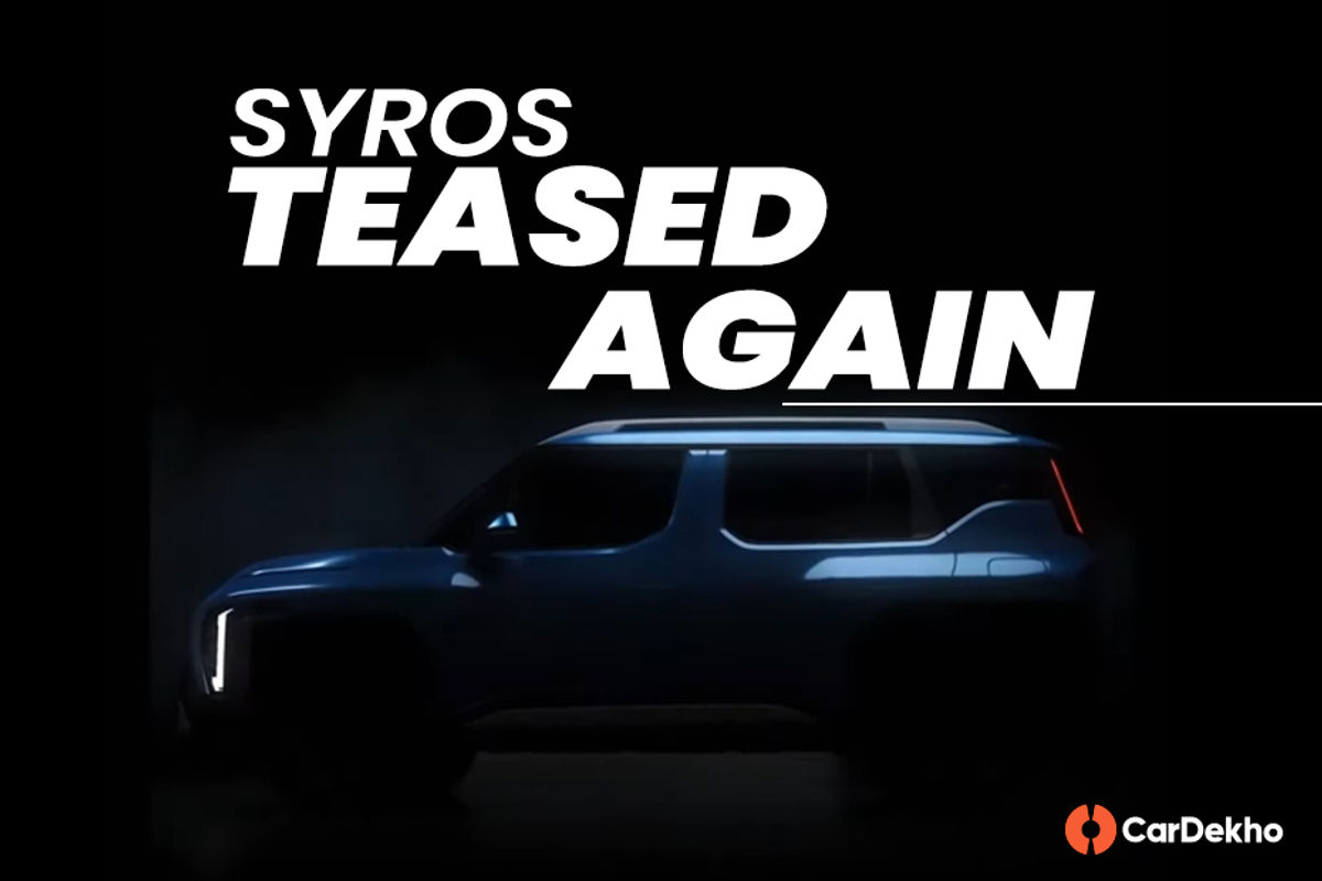 Kia Syros Teased Again, Silhouette Shown In Greater Detail