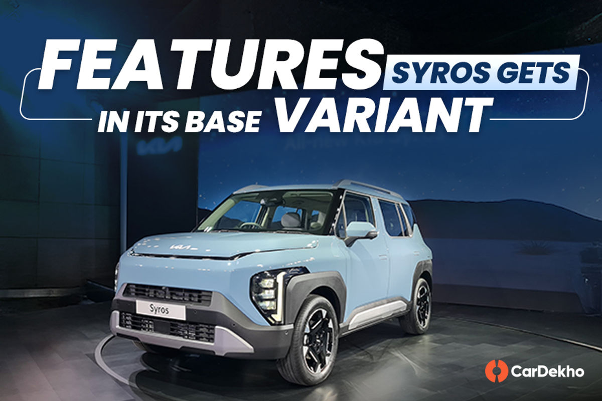 Kia Syros Offers These Premium Features In Its Base-spec HTK Variant