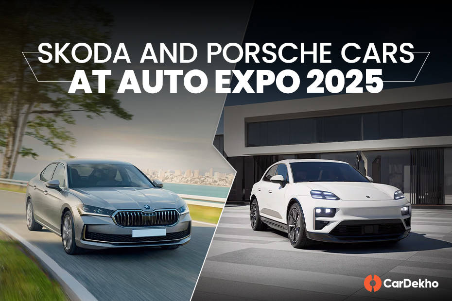 Skoda and Porsche in Auto Expo 2025