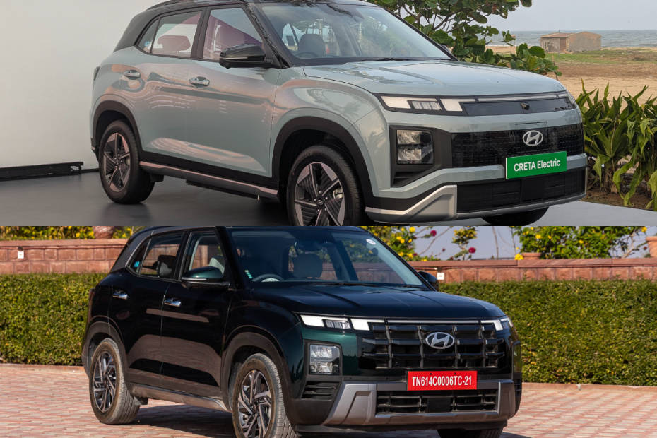 Hyundai Creta Electric vs Hyundai Creta: Design Compared In Real-life Images