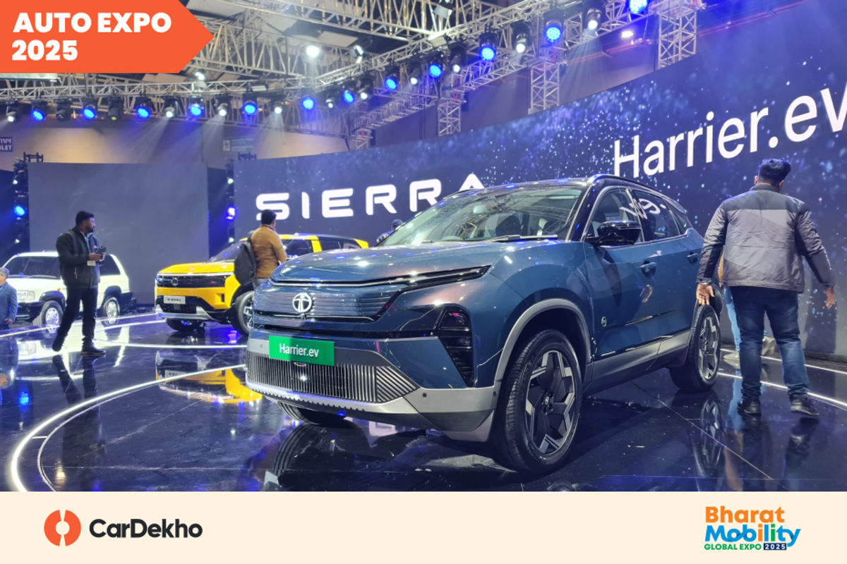 Tata Harrier EV showcased at auto expo 2025 Tata Harrier EV showcased at auto expo 2025