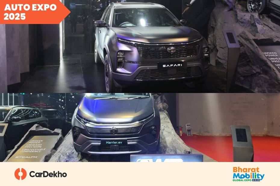 Tata Safari And Harrier EV Stealth Edition