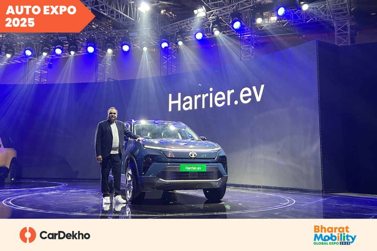 Tata Harrier EV showcased at auto expo 2025 Tata Harrier EV showcased at auto expo 2025