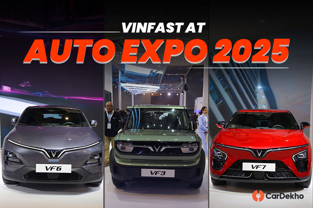VinFast At Auto Expo 2025: 6 Electric SUVs And 1 Electric Pickup Truck Concept Showcased