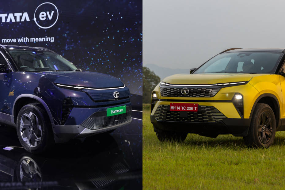 Tata Harrier EV and Harrier