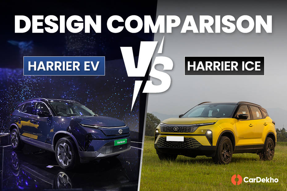 Tata Harrier EV bs Harrier ICE