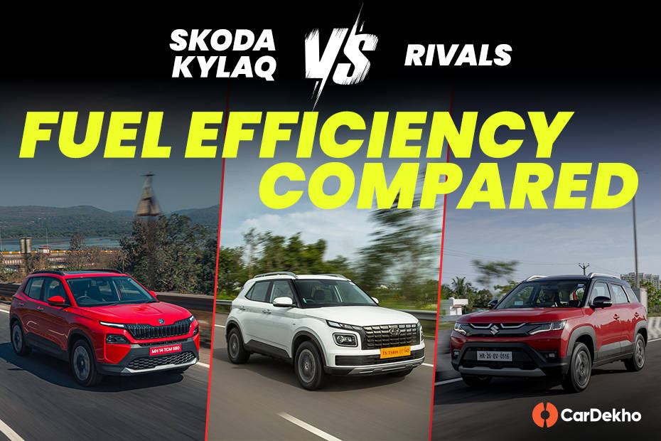 Kylaq vs rivals mileage compared 