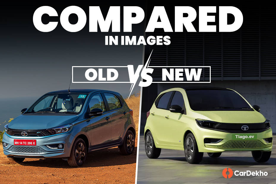 Tata Tiago EV old vs new compared in images