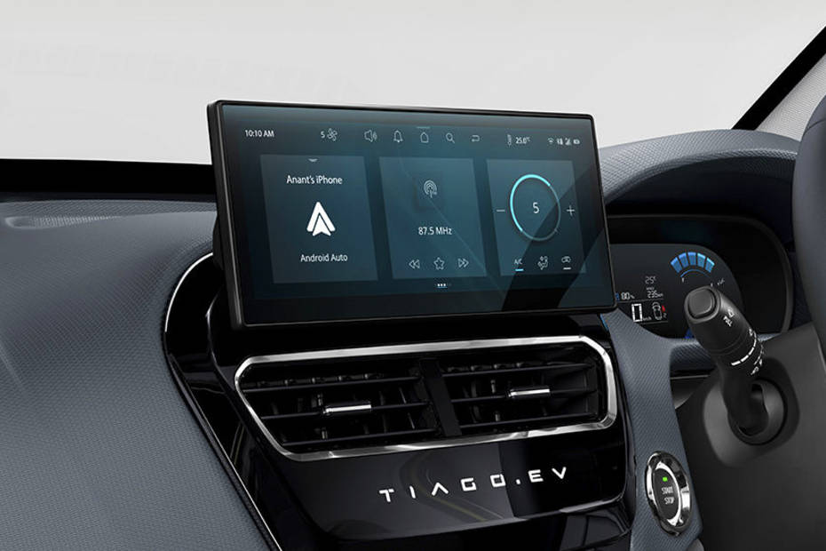 2025 Tata Tiago EV 10.25-inch touchscreen