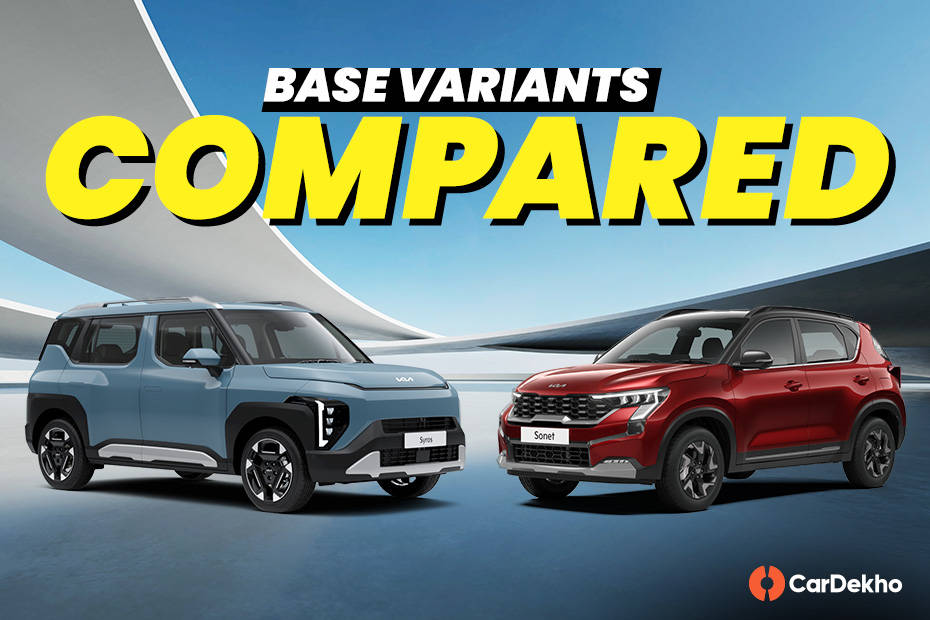 Kia Syros vs Kia Sonet: Base Variants Compared