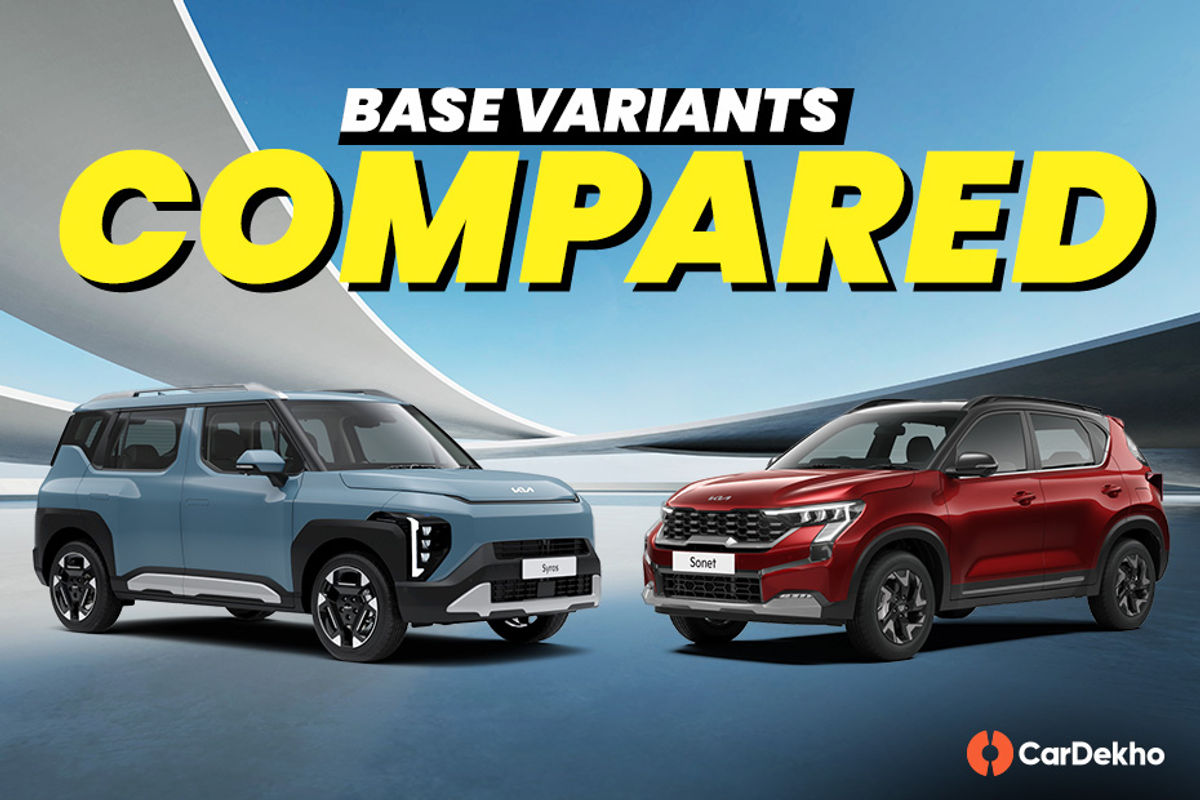 Kia Syros vs Kia Sonet: Base Variants Compared Kia Syros vs Kia Sonet: Base Variants Compared