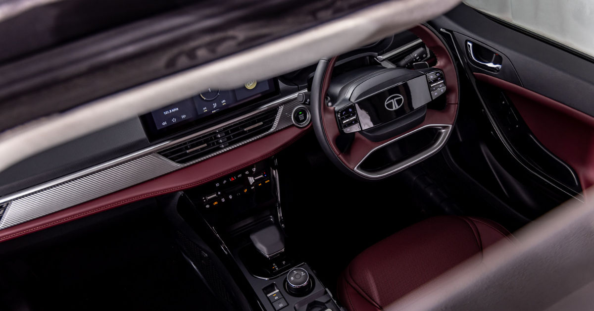 Tata Curvv top variant gets 4-spoke steering wheel Tata Curvv top variant gets 4-spoke steering wheel