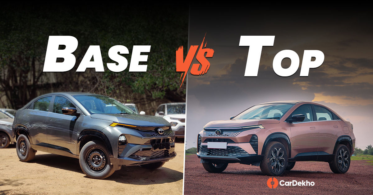Tata Curvv base vs top variant compared Tata Curvv base vs top variant compared