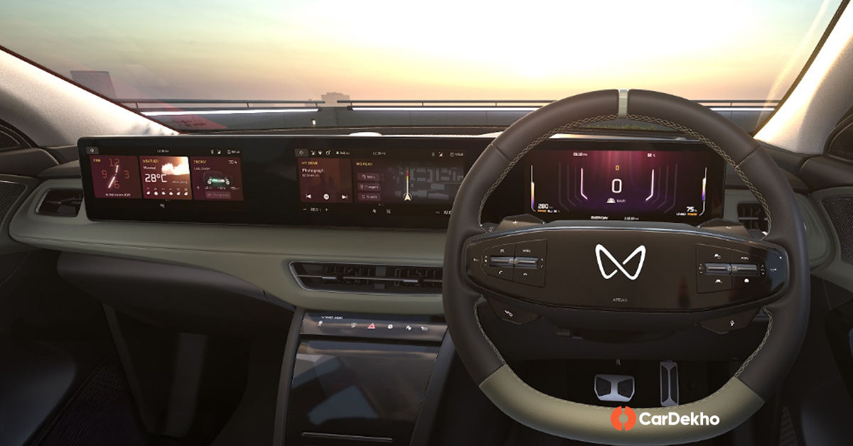Mahindra XEV 9e Pack Two dashboard