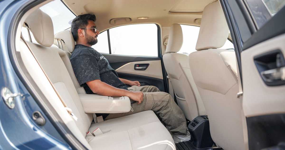 Dzire Rear Seat Experience 