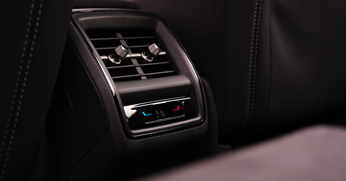 Skoda Kodiaq Sportline rear AC vents 