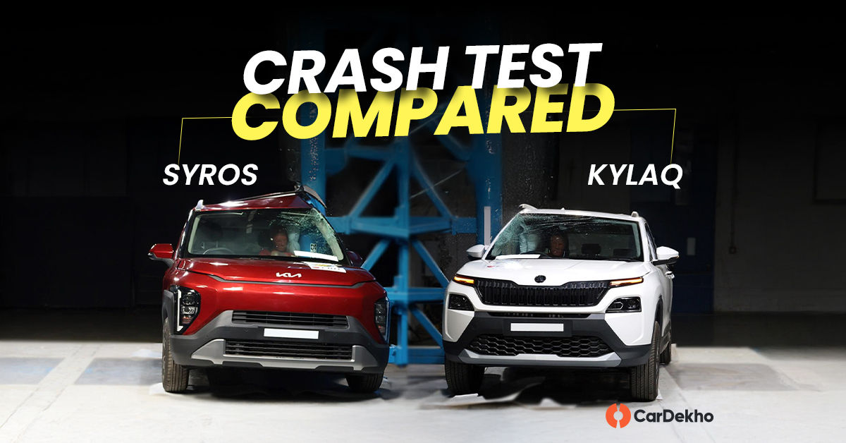 Kia Syros Bharat NCAP vs Skoda Kylaq Bharat NCAP compared