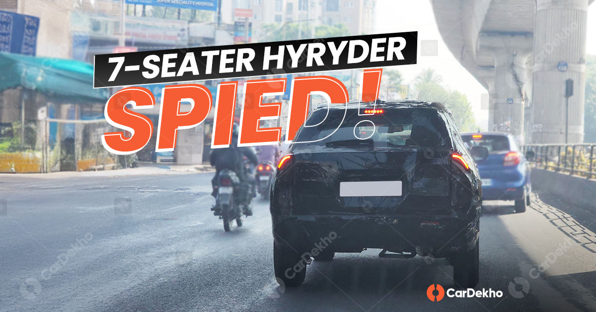 Toyota Hyryder 7-seater spied Toyota Hyryder 7-seater spied