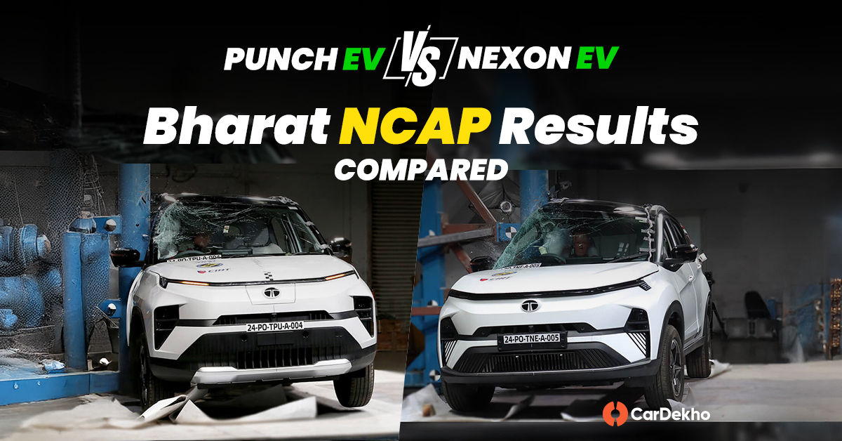 Tata Nexon EV vs Tata Punch EV Bharat NCAP crash test comparison