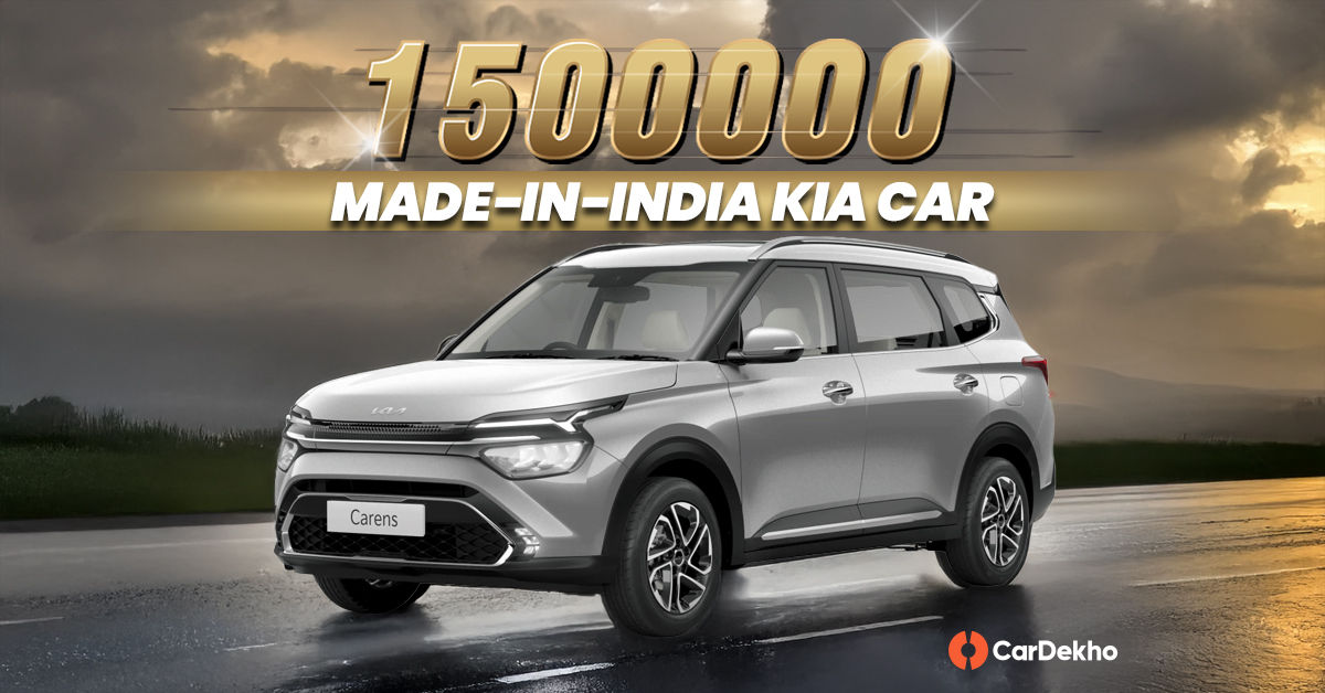 Kia Carens Becomes The 15th Lakh Made-in-India Car To be Manufactured By The Korean Carmaker At Its Anantapur Plant