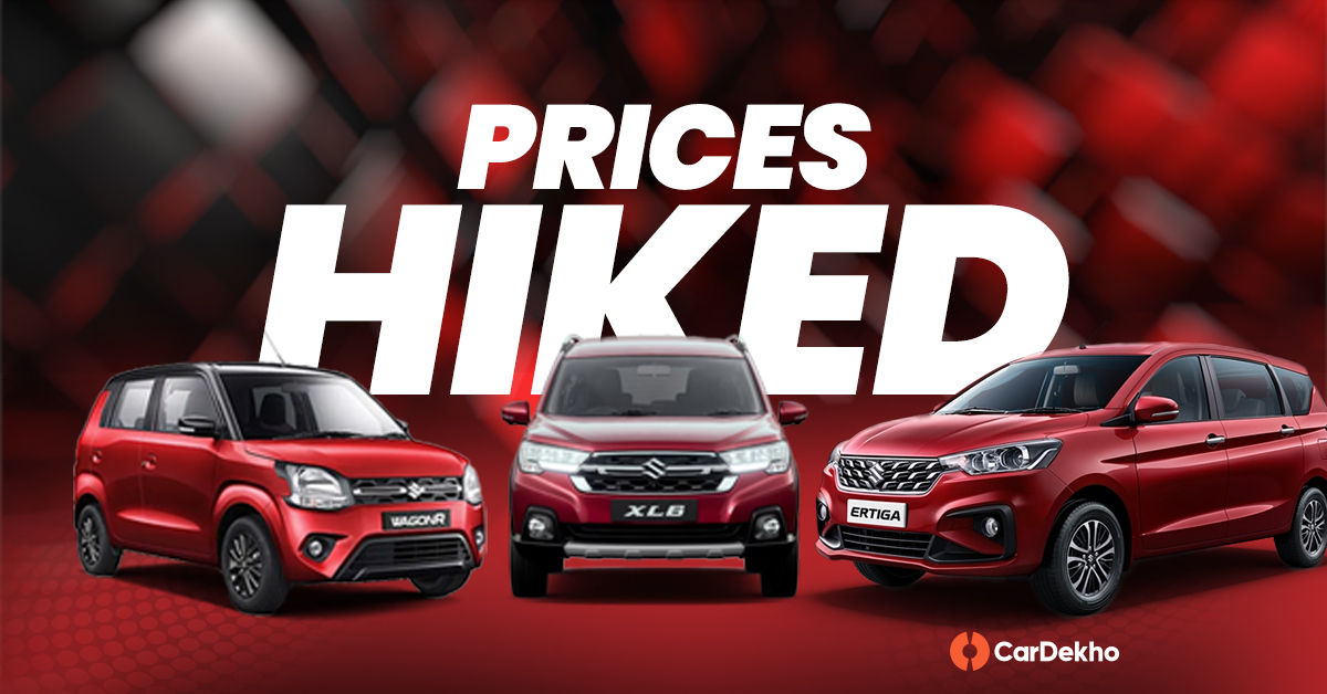 Prices Of Maruti Wagon R, Fronx, Ertiga And XL6 Hiked By Up To Rs 14,000