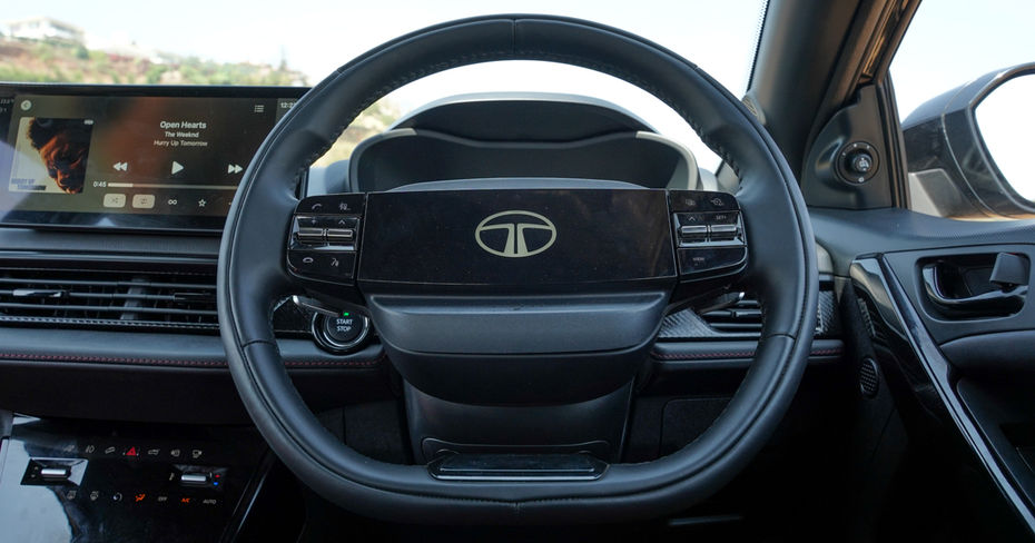 Tata Nexon steering wheel, likley to be introduced on the Tata Altroz 2025