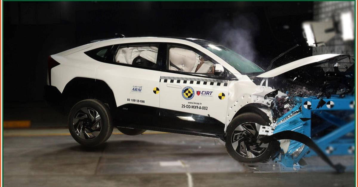 Mahindra XEV 9E BHARAT NCAP test sudara