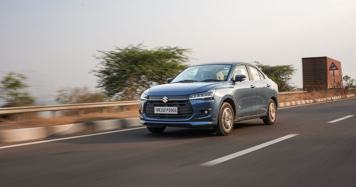 Maruti Dzire driving