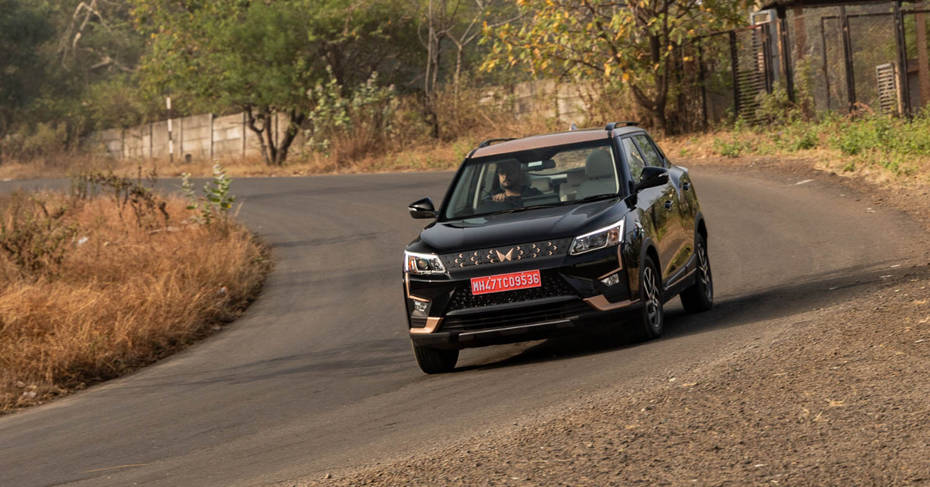 Mahindra XUV400 driving