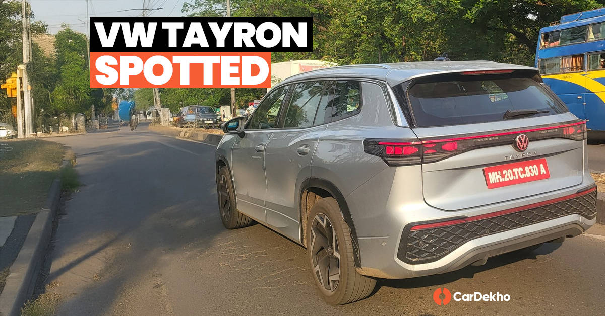 Volkswagen Tayron 7-seater SUV spotted in India