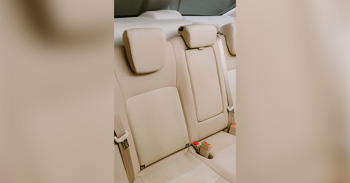 South African-spec Suzuki Dzire beige fabric seat upholstery