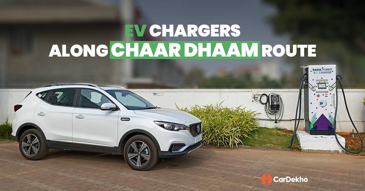 EV charging port with charger