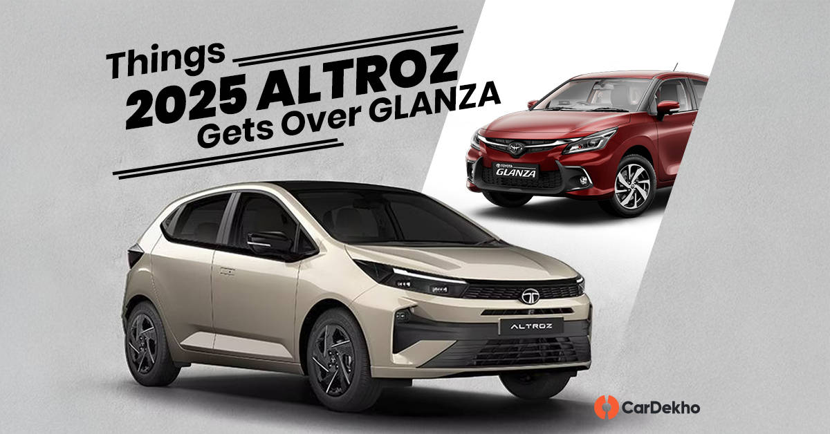 10 things 2025 Tata Altroz gets over Toyota Glanza