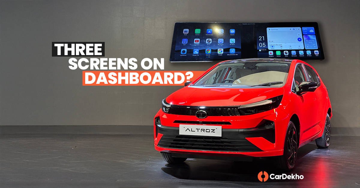 Triple screen setup on 2025 Tata Altroz facelift? Here's How