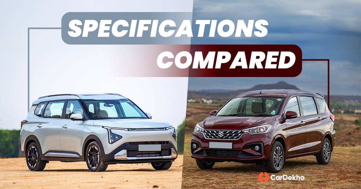 Kia Carens Clavis vs Maruti Ertiga: specifications compared