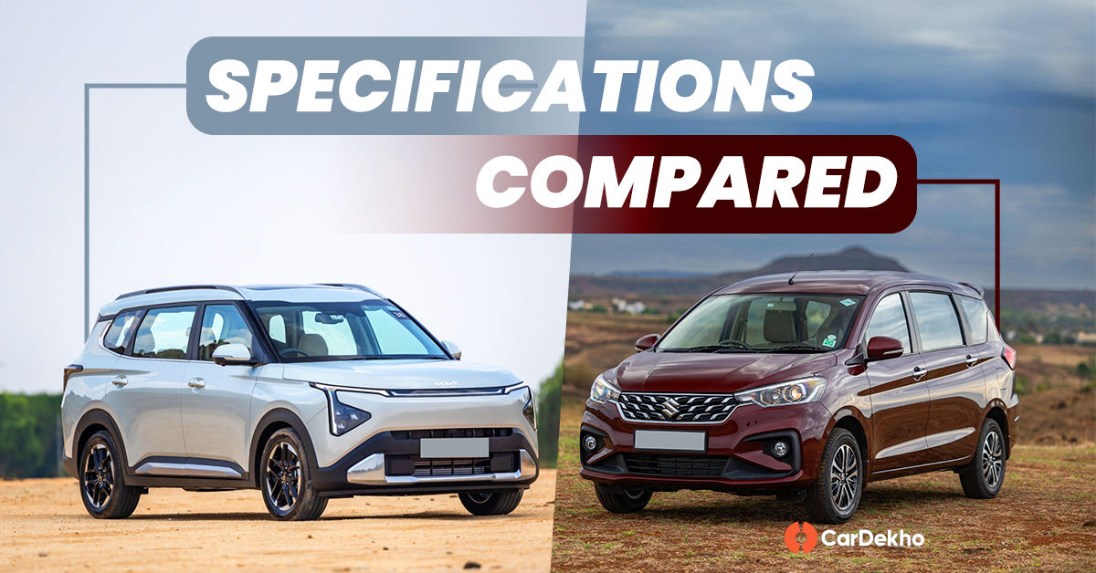 Kia Carens Clavis vs Maruti Ertiga: specifications compared