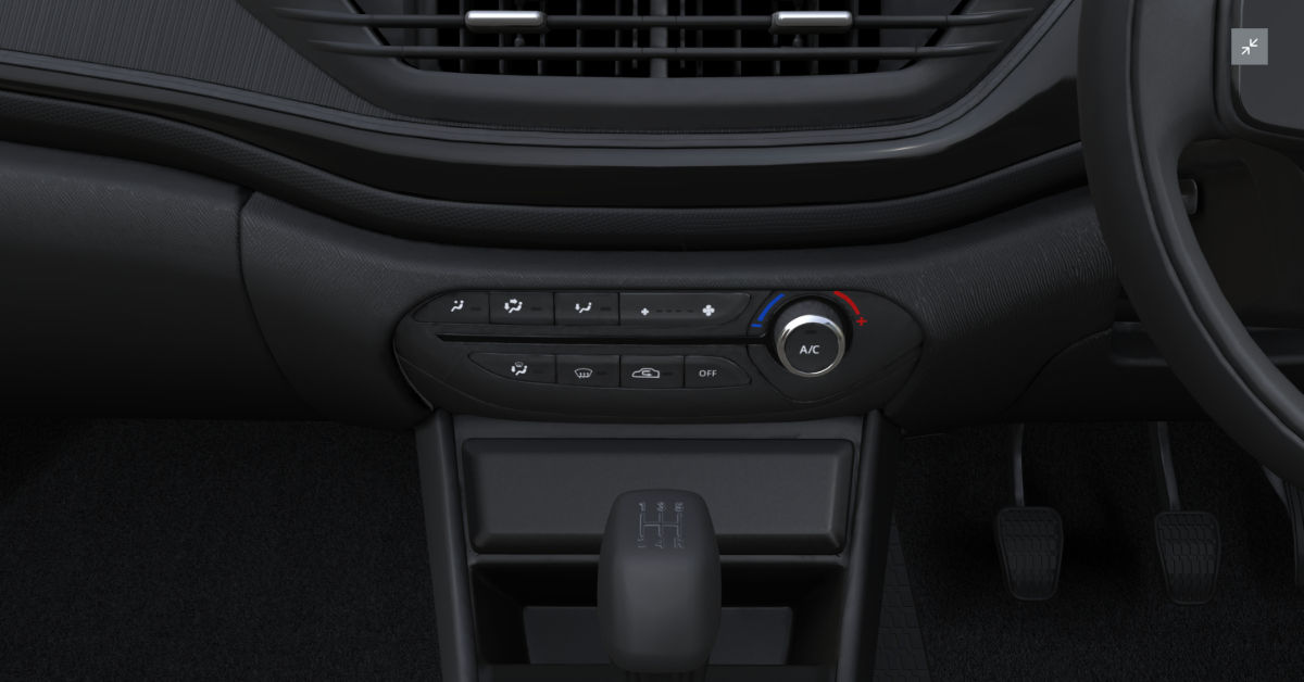 2025 Tata Altroz Facelift Smart AC Control Panel
