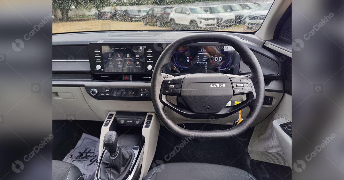 Kia Carens Clavis HTK variant dashboard Kia Carens Clavis HTK variant dashboard