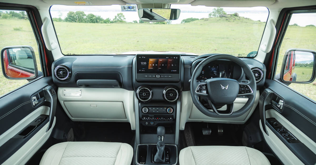 Mahindra Thar Roxx dashboard