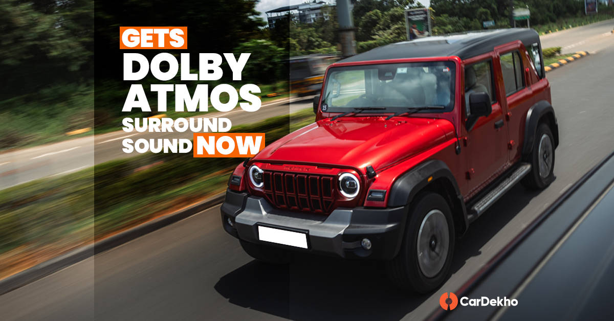 Mahindra Thar Roxx gets Dolby Atmos sound setup now