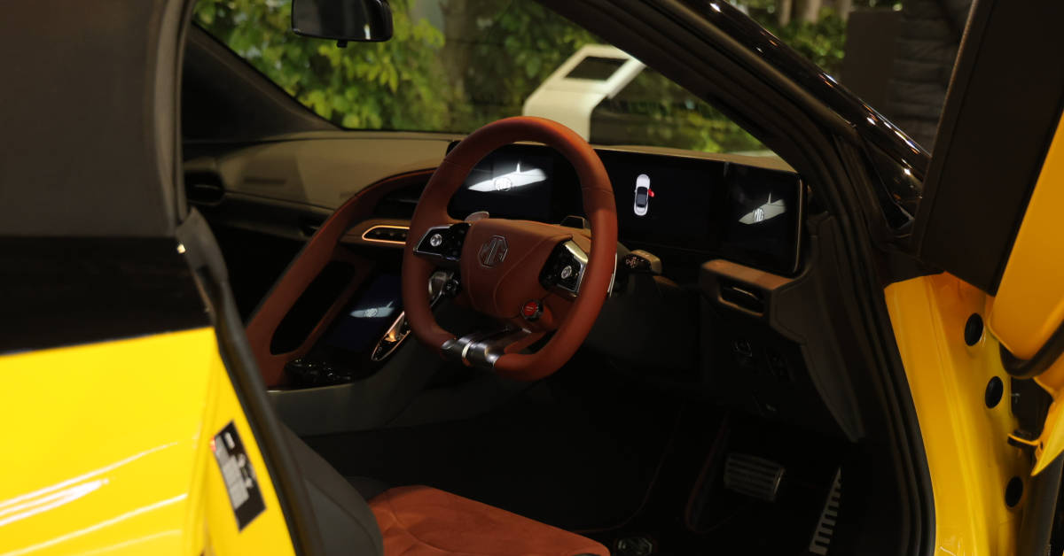 MG Cyberster EV dashboard