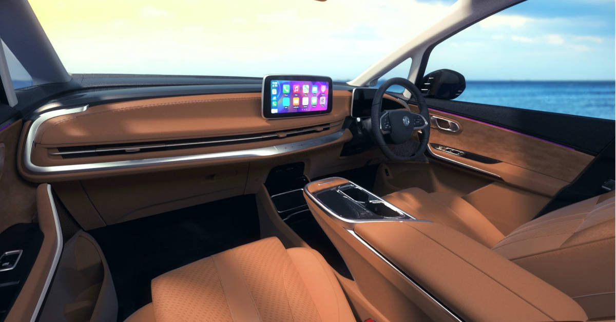 MG M9 electric MPV dashboard