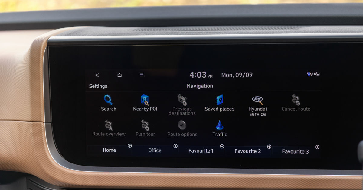 Hyundai Alcazar Touchscreen