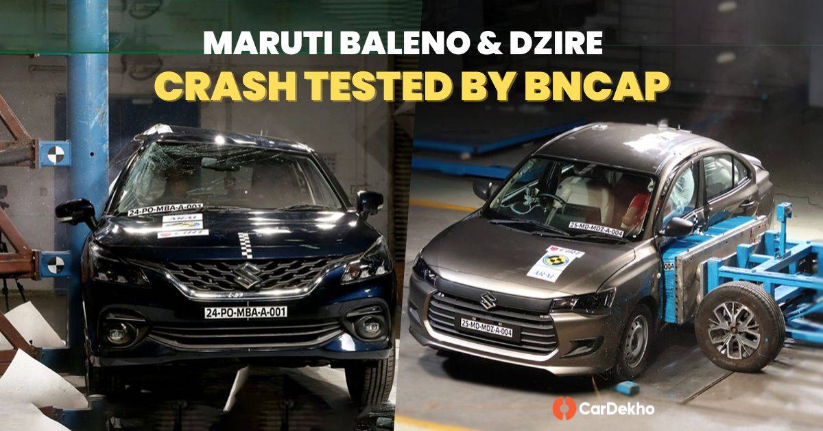 Maruti Baleno and Dzire crash tested by Bharat NCAP