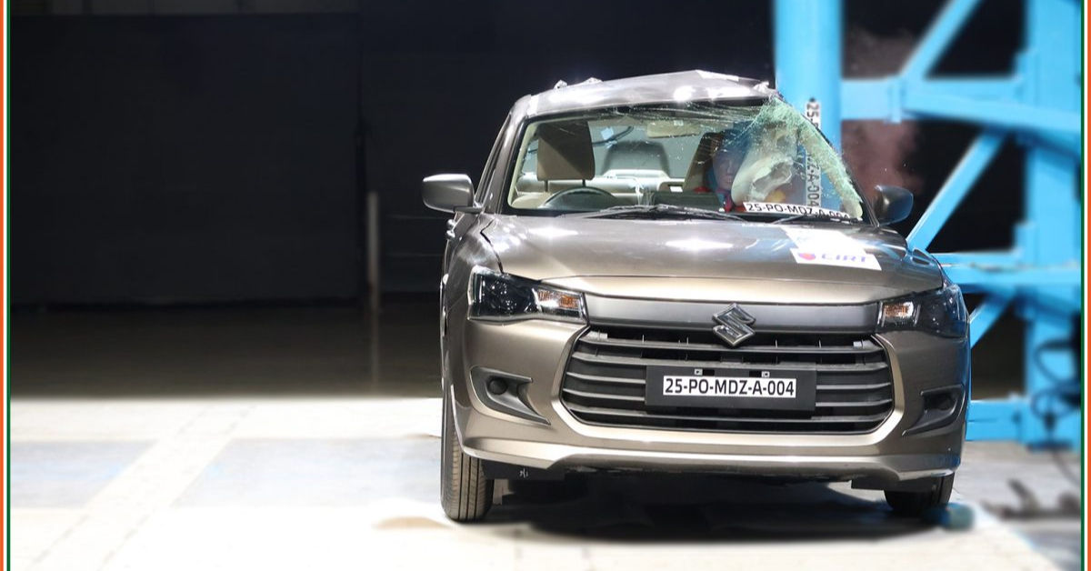 Maruti Dzire Bharat NCAP crash test