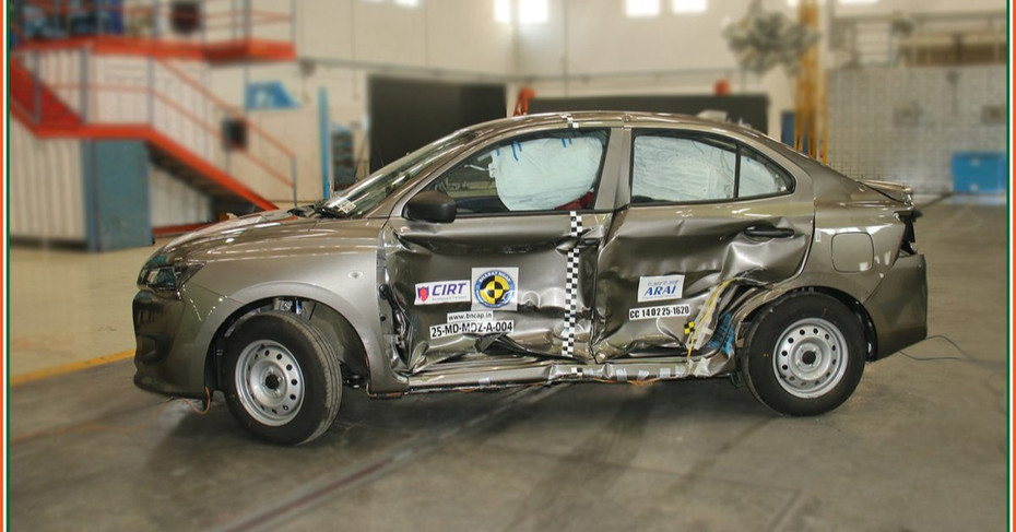 Maruti Dzire Bharat NCAP crash test