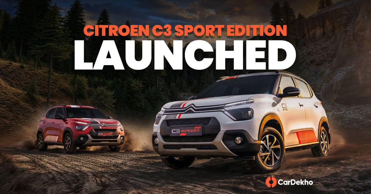 Citroen C3 Sport Edition launched in India
