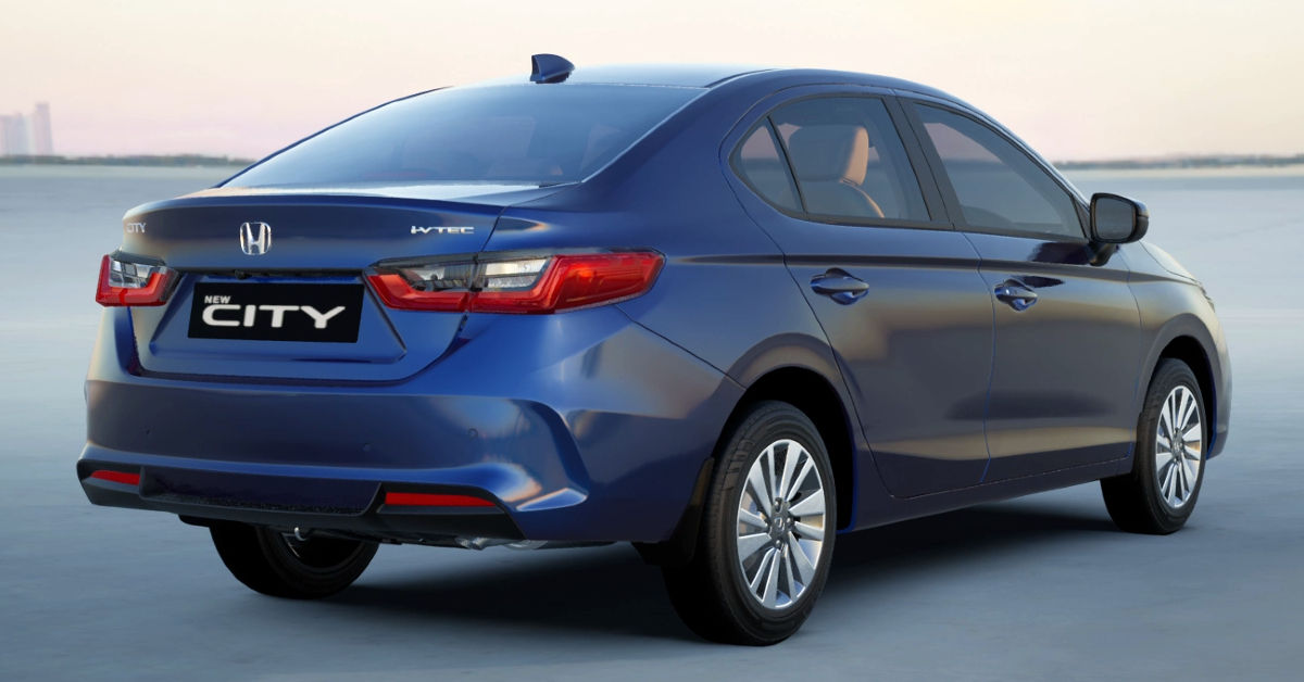 Honda City V variant rear design